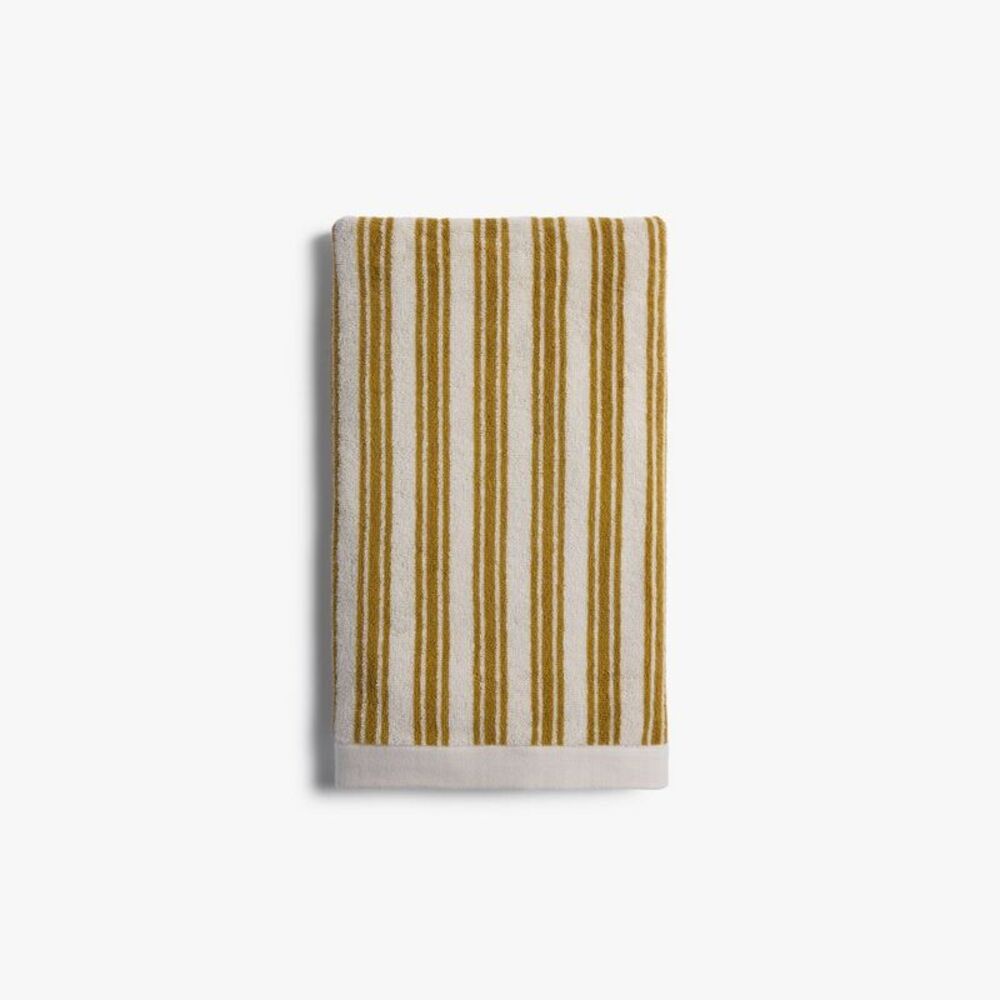 Striped Supersoft Bath Towel Parchment & Absinthe - Parachute